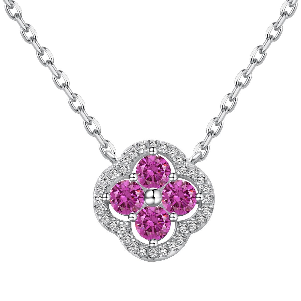[HOT]Exquisite Necklace With Four-Leaf Clover Flower Design