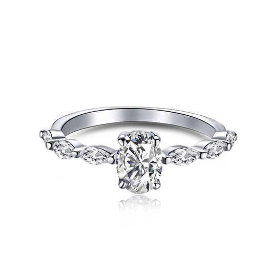 [HOT]0.75 Carat Luxurious Vibrant Elongated Cushion Cut Daily Ring