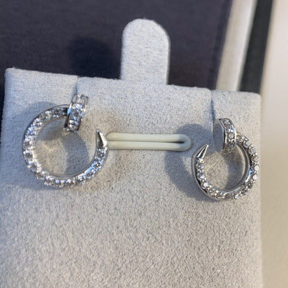 DIANA JUSTE EARRINGS SILVER DIAMONDS