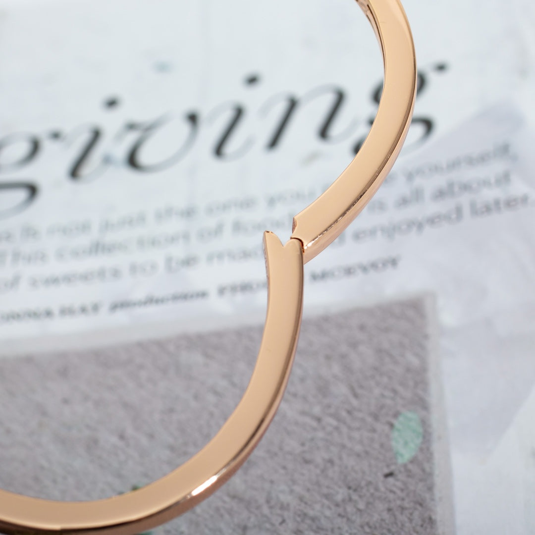 DIANA DREAM BRACELET OPEN PINK GOLD MOP DIAMOND