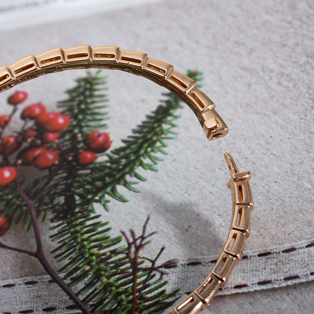 DIANA SERPENTI SMALL BRACELET PINK GOLD DIAMOND