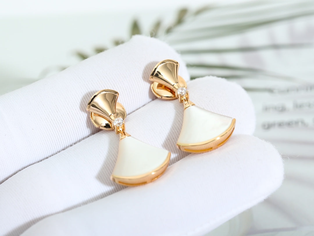 DIANA DREAM MOP PINK GOLD EARRINGS
