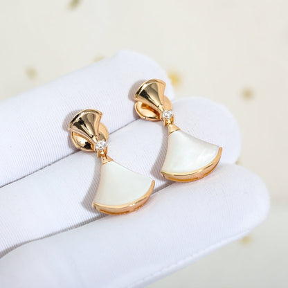DIANA DREAM MOP PINK GOLD EARRINGS