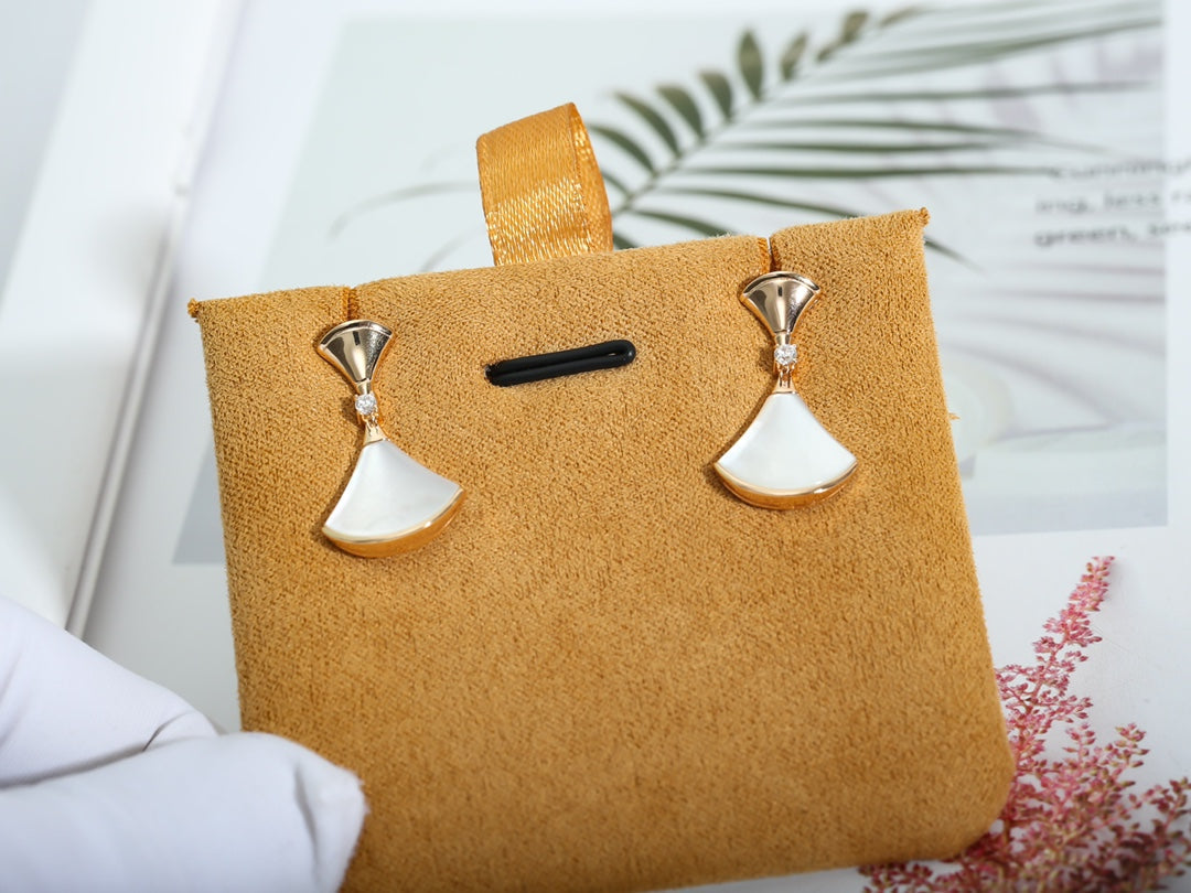 DIANA DREAM MOP PINK GOLD EARRINGS