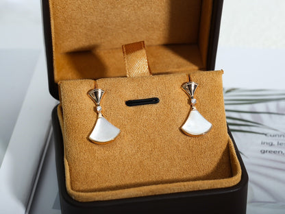 DIANA DREAM MOP PINK GOLD EARRINGS