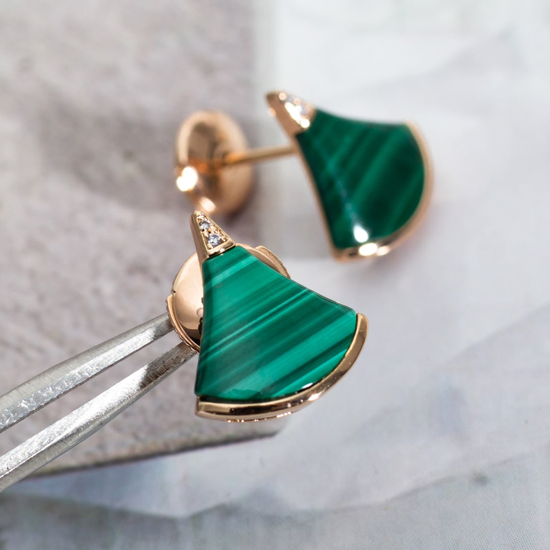 DIANA DIVAS DREAM EARRINGS PINK GOLD