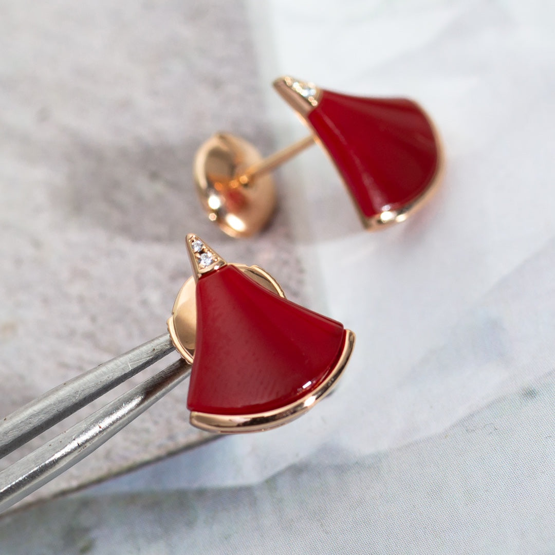 DIANA DIVAS DREAM EARRINGS PINK GOLD