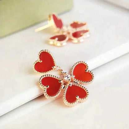 DIANA SWEET CLOVER CARNELIAN EARRINGS