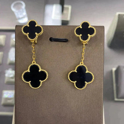 DIANA CLOVER 2 MOTIFS  EARRINGS (MULTIPLE CHOICESC