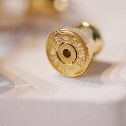 DIANA MINI POP H GOLD EARRINGS GREY