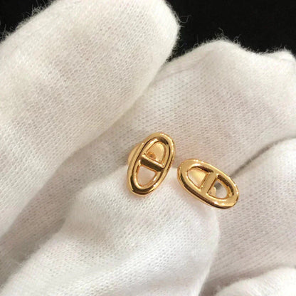 DIANA CHAINE SMALL EARRINGS GOLD AND SILVER