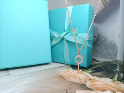 MINI KEY NECKLACE DIAMOND