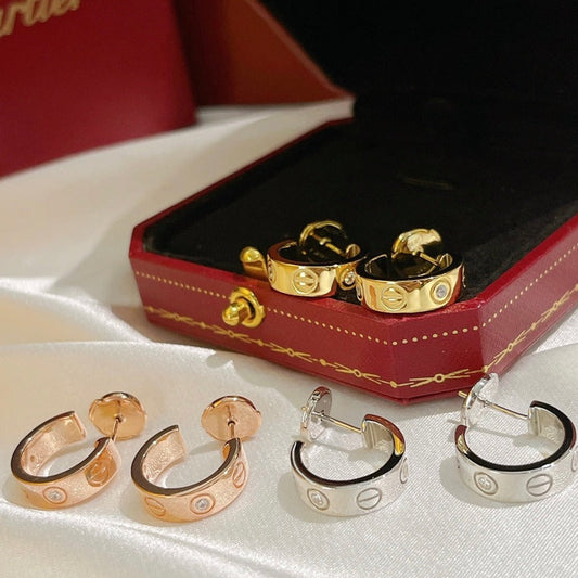 DIANA LOVE EARRINGS 5.7MM 2 DIAMONDS