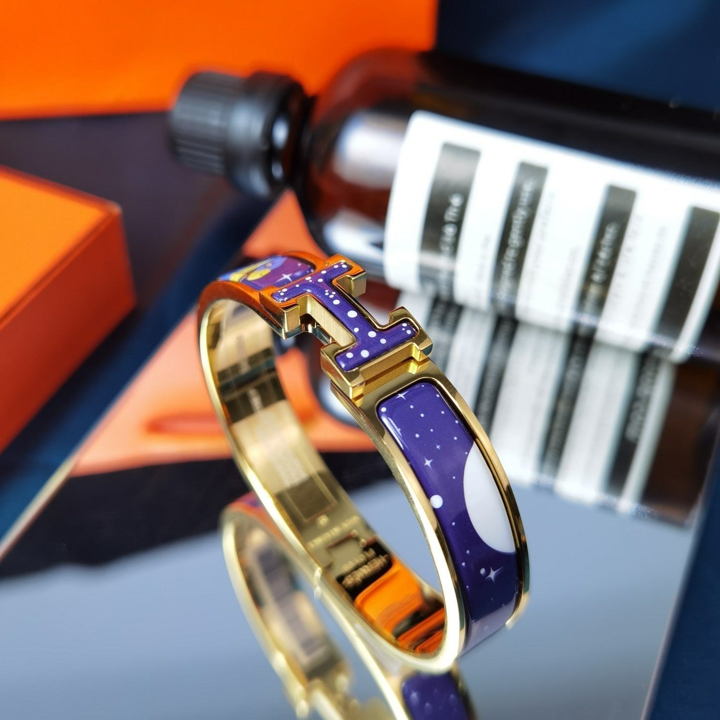 DIANA H STAR AND MOON BRACELET 12MM