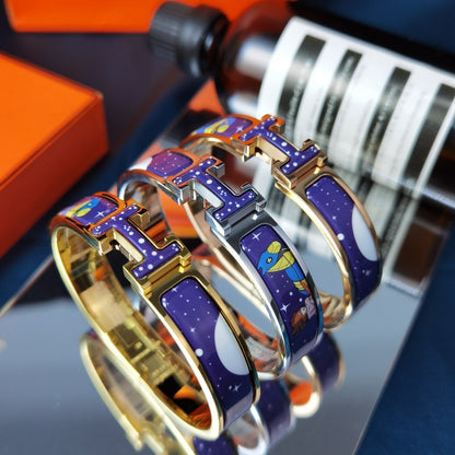 DIANA H STAR AND MOON BRACELET 12MM