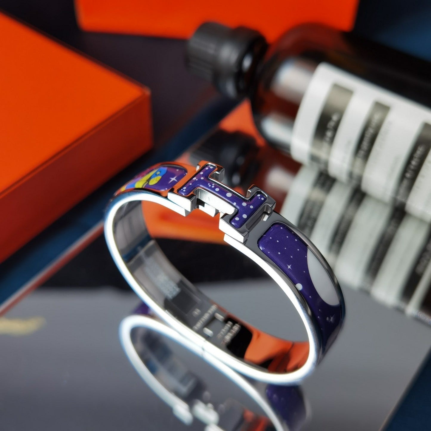 DIANA H STAR AND MOON BRACELET 12MM