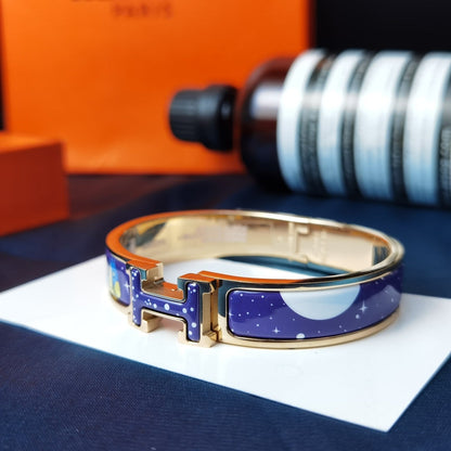 DIANA H STAR AND MOON BRACELET 12MM