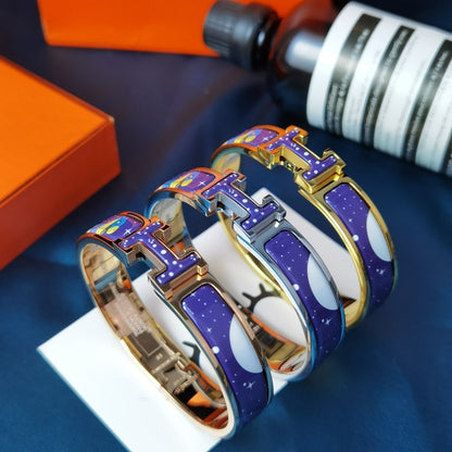 DIANA H STAR AND MOON BRACELET 12MM