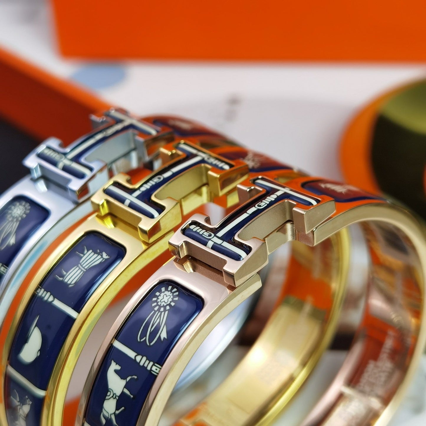 DIANA H COUVERTURES DARK BLUE BRACELET