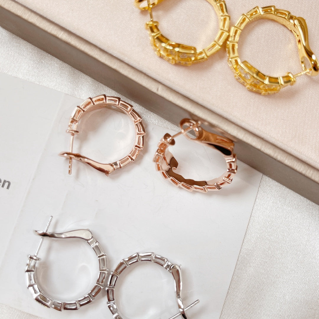 DIANA SERPENTI EARRINGS DIAMOND