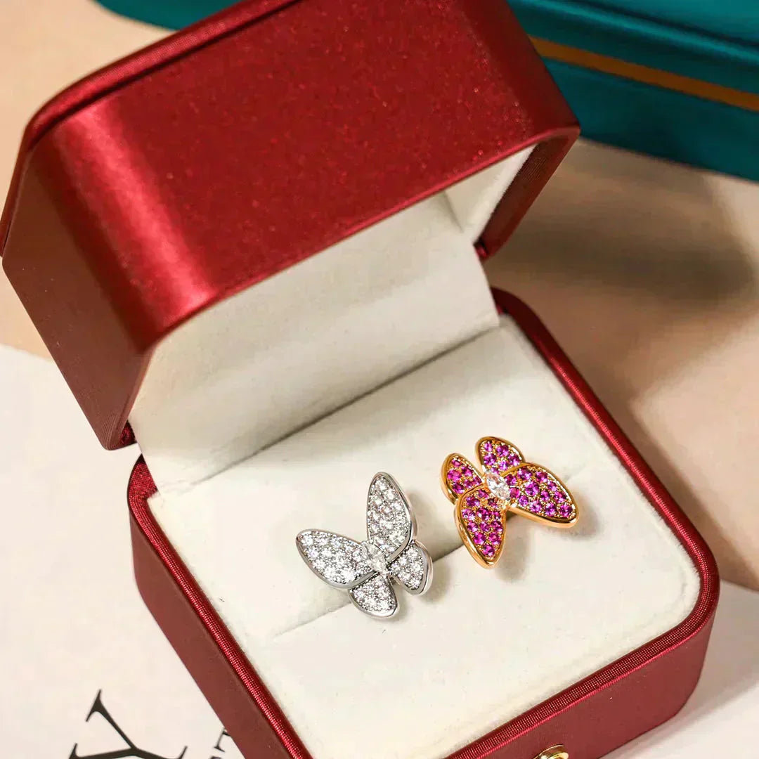 DIANA TWIN BUTTERFLY DIAMOND RING