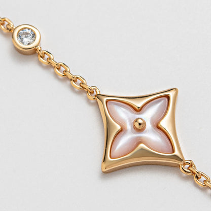 DIANA STAR 1 DIAMOND PINK GOLD BRACELET