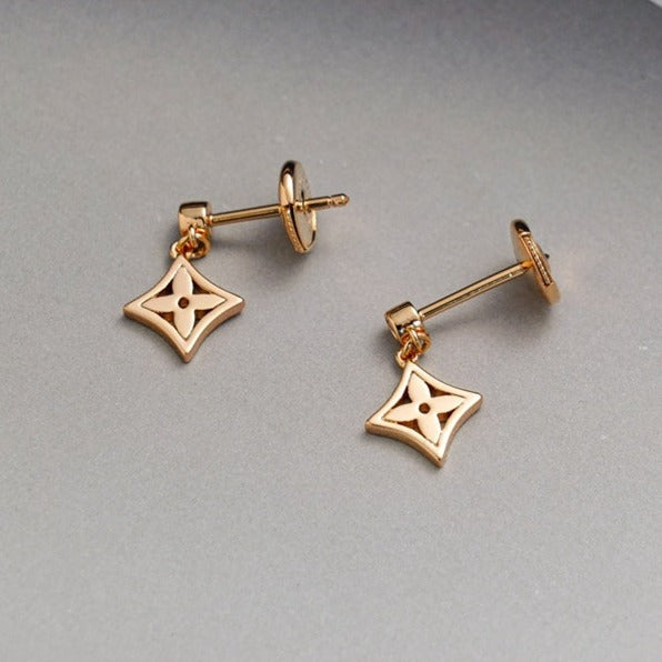 DIANA STAR EARRINGS GOLD