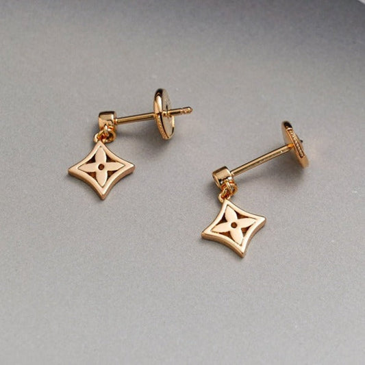 DIANA STAR EARRINGS GOLD