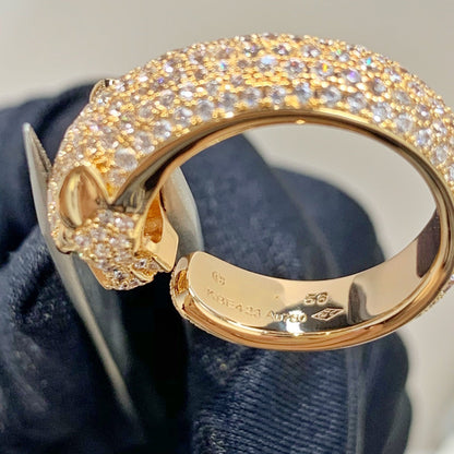 DIANA PANTHERE PINK GOLD DIAMOND RING