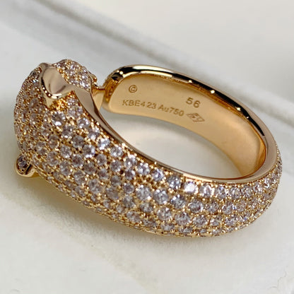 DIANA PANTHERE PINK GOLD DIAMOND RING