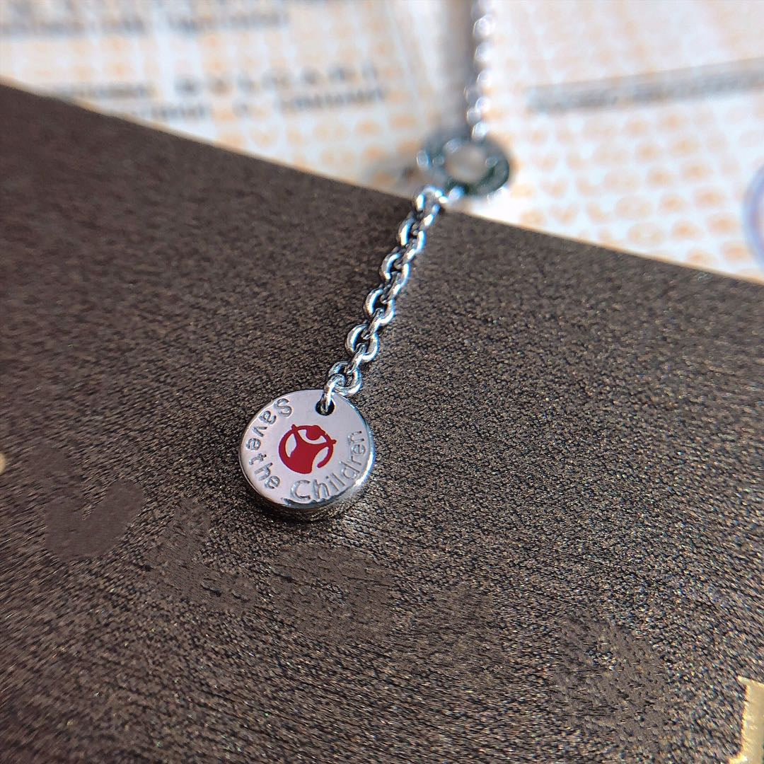 DIANA ZERO 1 BLACK CERAMIC SILVER NECKLACE