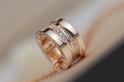 DIANA ZERO 1 PINK GOLD DIAMOND NECKLACE