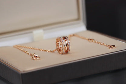 DIANA ZERO 1 PINK GOLD NECKLACE
