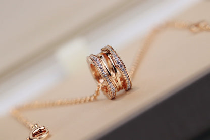 DIANA ZERO 1 PINK GOLD NECKLACE