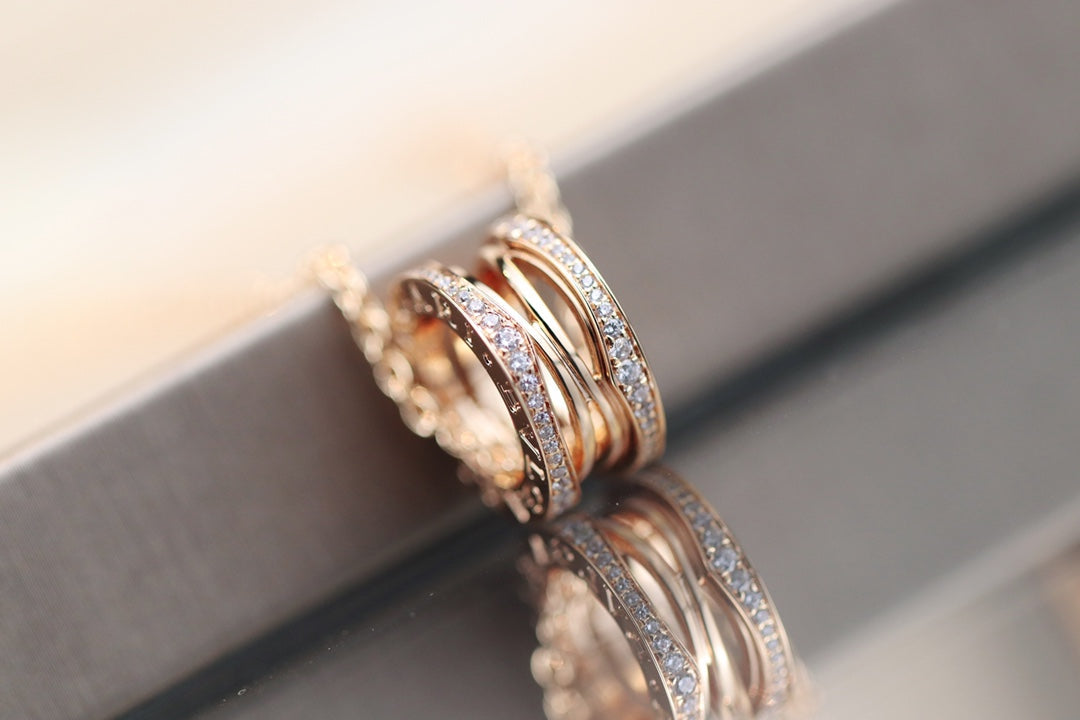 DIANA ZERO 1 PINK GOLD NECKLACE