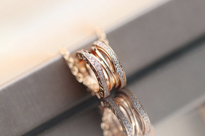 DIANA ZERO 1 PINK GOLD NECKLACE