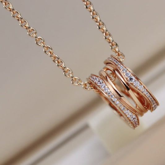 DIANA ZERO 1 PINK GOLD NECKLACE