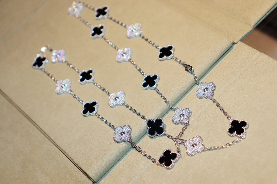 DIANA CLOVER 20 MOTIFS ONYX DIAMOND SILVER