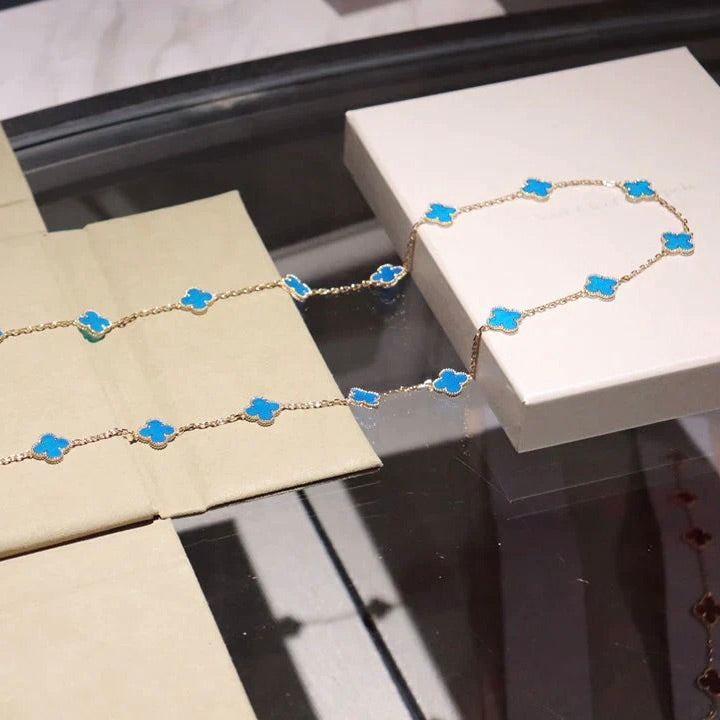 DIANA CLOVER 20 MOTIFS TURQUOISE GOLD