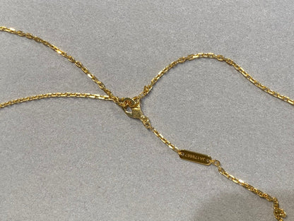 DIANA CLOVER 25MM NECKLACE GOLD CARNELIAN