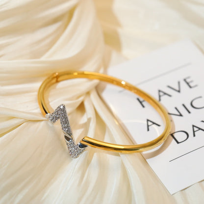 DIANA VOLTE UPSITE DOWN GOLD DIAMOND BRACELET