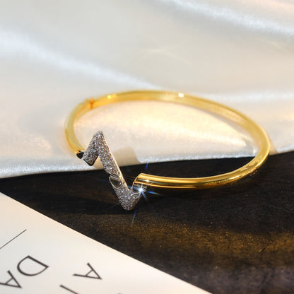 DIANA VOLTE UPSITE DOWN GOLD DIAMOND BRACELET