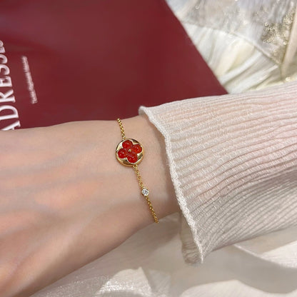 DIANA SUN PEDANT CARNELIAN BRACELET