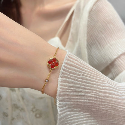 DIANA SUN PEDANT CARNELIAN BRACELET