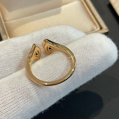 DIANA DREAM MALACHITE DIAMOND OPEN RING