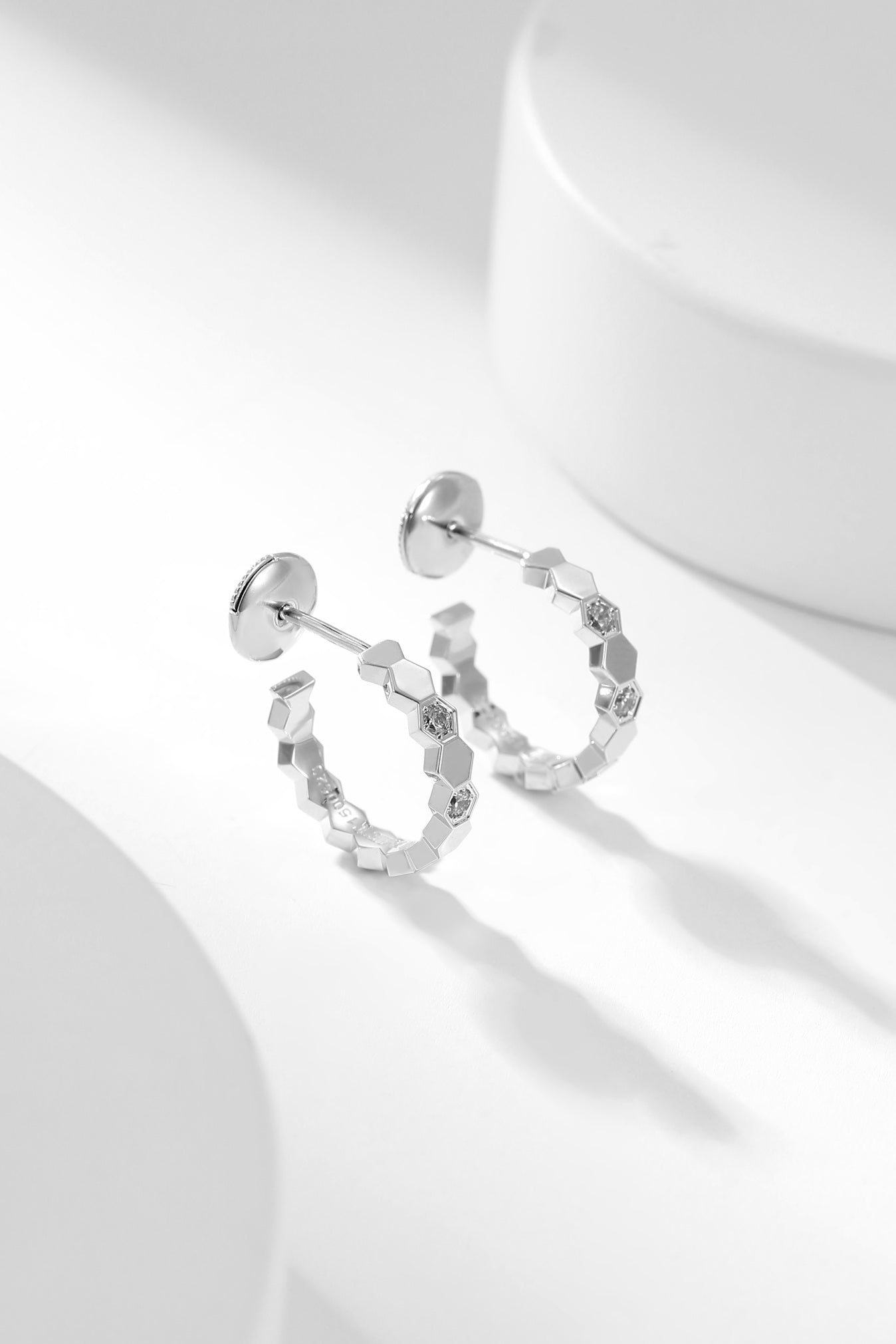 DIANA BEE LOVE DIAMOND HOOP EARRINGS