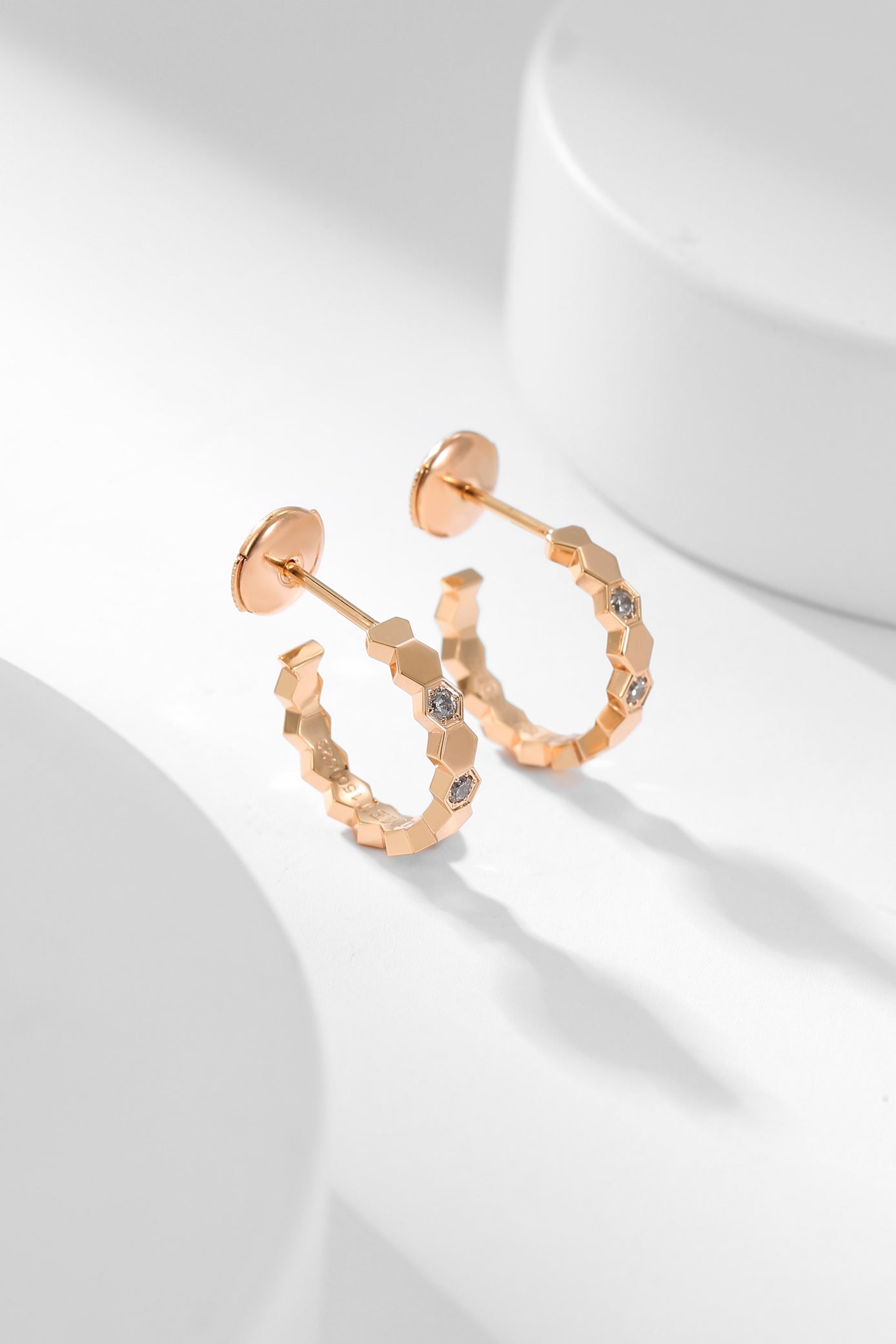 DIANA BEE LOVE DIAMOND HOOP EARRINGS