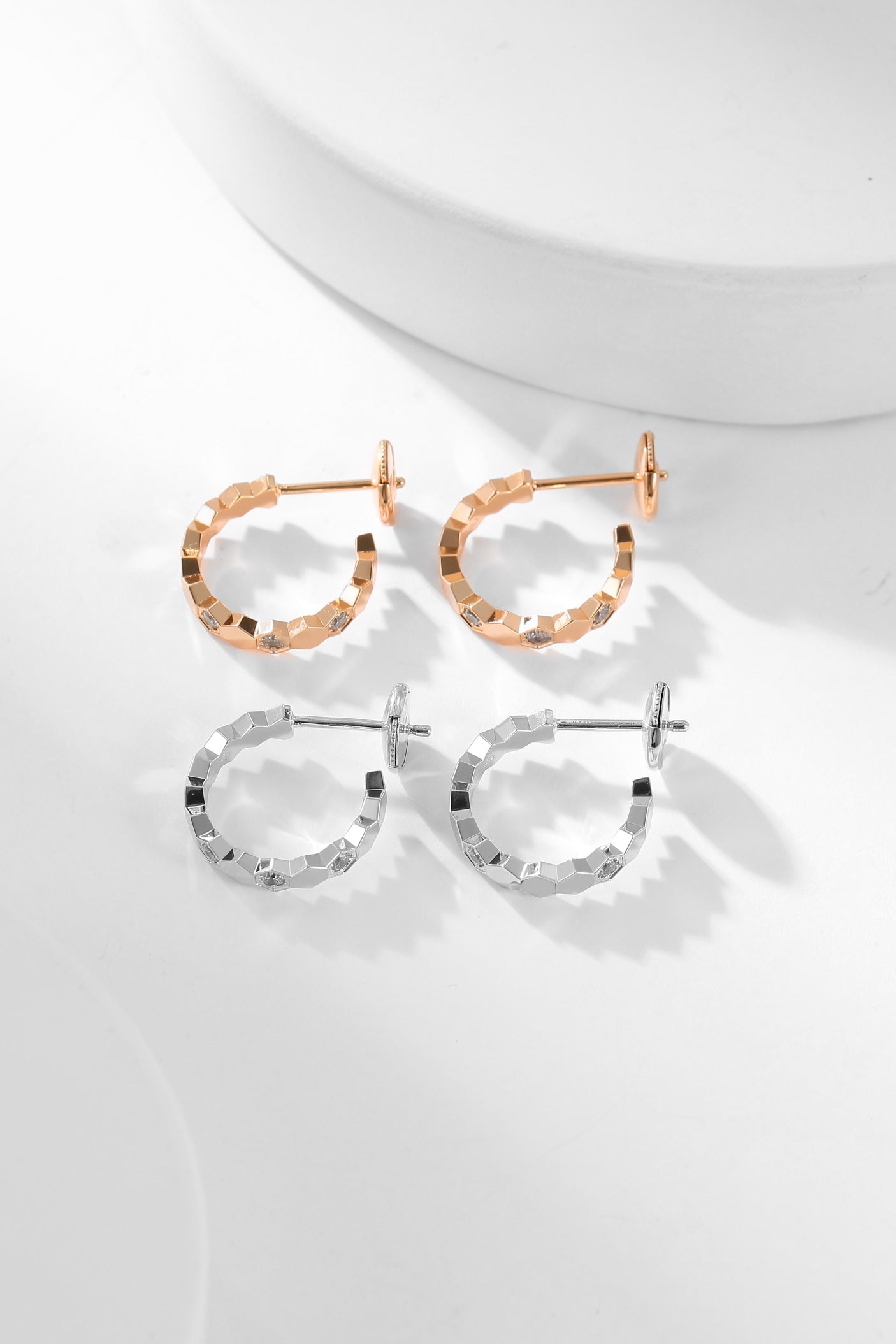 DIANA BEE LOVE DIAMOND HOOP EARRINGS