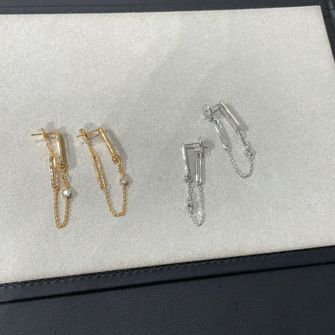 DIANA CHAINE CHAOS DIAMOND DROP EARRINGS