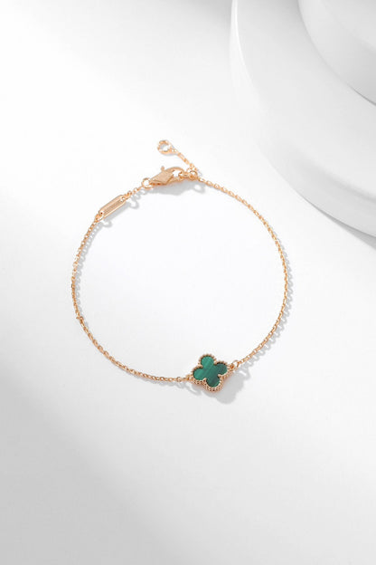 DIANA CLOVER BRACELET MALACHITE 1 MOTIF